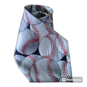 Keith Daniel's "Play Ball Series 1" 100% Silk Tie Baseball